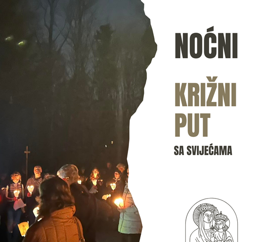 Noćni križni put pod svijećama na Sljemenu